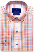 Thumbnail for your product : David Donahue Fusion Performance Stretch Plaid Dress Shirt
