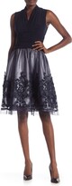 Thumbnail for your product : SL Fashions Sleeveless Bordered Dress
