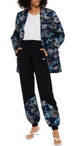 Thumbnail for your product : MSGM Jacquard-paneled French Cotton-terry Track Pants