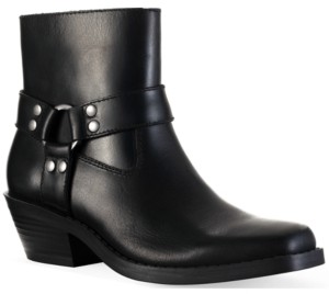 Sun + Stone Pheobie Leather Booties, Created for Macy's Women's Shoes