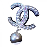 Thumbnail for your product : Chanel White Metal Pin & brooche