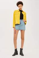 Thumbnail for your product : Topshop Womens Petite High Waisted Denim Skirt - Mid Stone