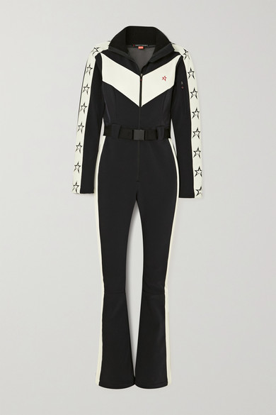Perfect Moment Ryder Belted Two-tone Ski Suit - Black - ShopStyle ...
