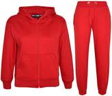 Thumbnail for your product : a2z4kids A2Z 4 Kids Kids Girls Boys Plain Tracksuit Hooded Hoodie Bottom Joggers 7-13