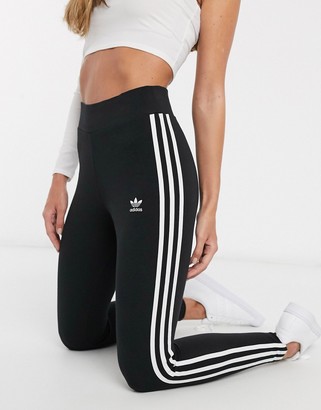 adidas adicolor three stripe legging in black - ShopStyle Plus Size Pants