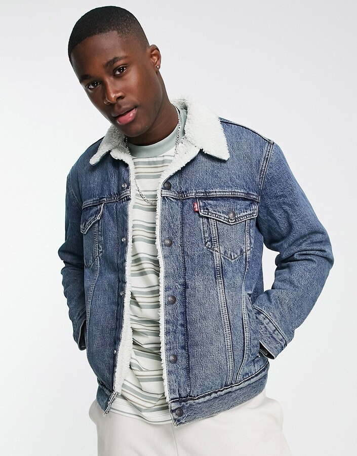 Mens Levi's Sherpa Jacket | Shop the world's largest collection of 