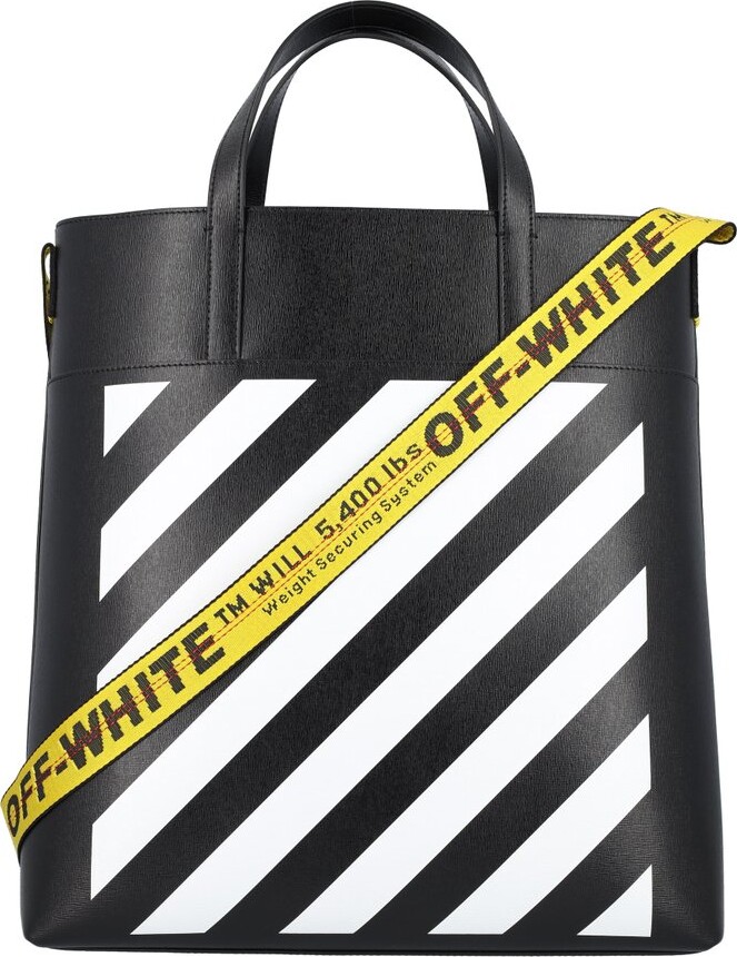 Off-White Diag Printed Logo Band Tote Bag - ShopStyle