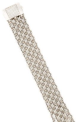 Hermes 18K Diamond Chain Wrap Bracelet