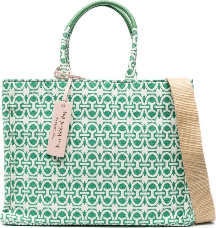 Coccinelle Monogram Jacquard Tote Bag - ShopStyle