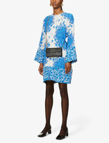 Thumbnail for your product : Valentino Floral-print crepe mini dress