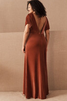 Thumbnail for your product : Jenny Yoo Ellis Velvet Open Back Dress