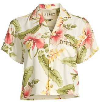 Riley Floral Print Hawaiian Shirt