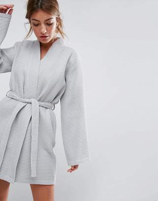 +Hotel by K-bros&Co Design Waffle Hotel Robe In 100% Cotton
