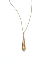 Thumbnail for your product : Gucci Diamantissima 18K Yellow Gold Teardrop Pendant Necklace