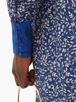 Thumbnail for your product : Beulah Sandhya Floral-print Silk Dress - Navy Multi