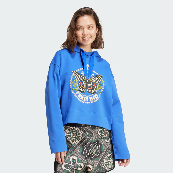 adidas X Farm Hoodie Hi-Res Blue XS Womens