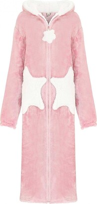 SIGOYI Fleece Robe For Women Thick Plush Star Blanket Hoodies Zip Up Winter  Warm Dressing Gown Long Sleeve Hooded Nightwear Loungewear Blue - ShopStyle