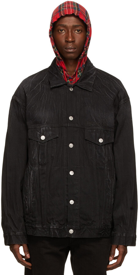 Balenciaga Black Jean Jackets with Cash Back | ShopStyle