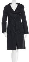 Thumbnail for your product : Mackage Leather-Trimmed Long Coat
