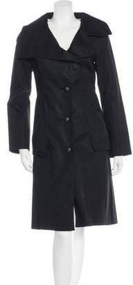 Mackage Leather-Trimmed Long Coat