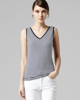 Thumbnail for your product : Reiss Tank - Ona V Neck Jersey Stripe