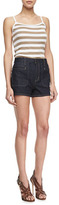 Thumbnail for your product : Theory Brendan Raw Denim Shorts