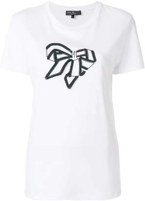 Ferragamo Vara bow embroidered T-shirt
