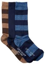 Thumbnail for your product : Sperry Soft Extreme Rugby Stripe Crew Socks - Pack of 3