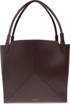 Victoria Beckham Mini Chain-embellished Textured-leather Bag