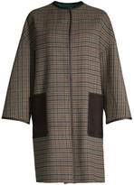 Thumbnail for your product : Max Mara Weekend Pareo Plaid Virgin-Wool Blend Overcoat