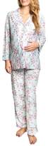 Thumbnail for your product : Everly Grey Helena Maternity/Nursing Pajamas
