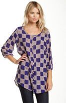 Thumbnail for your product : Peach Love Cream California Button Front Tunic