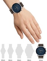 Thumbnail for your product : MVMT Chrono Gunmetal Stainless Steel & Leather-Strap Watch