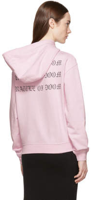 McQ Pink Fear Nothing Hoodie