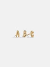 BaubleBar Demi-Fine 18K Gold Single Bubble Initial Earring - Bubble Initial