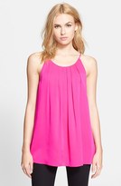 Thumbnail for your product : Milly Pleated Silk Blend Tank