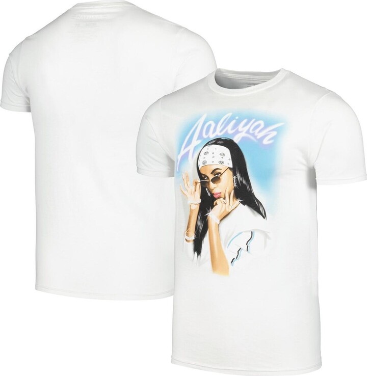 Ripple Junction Men's White Aaliyah Graphic T-shirt