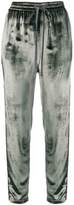 Thumbnail for your product : RED Valentino velvet track pants