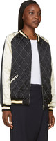 Thumbnail for your product : McQ White & Black Silk Quilted Bomber