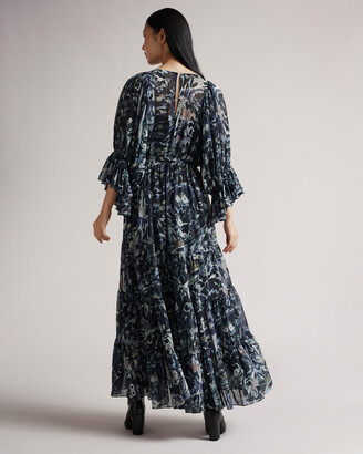Ted Baker FIRELLA Oversized Midaxi Dress with Sash Tie