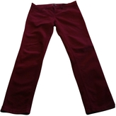 Thumbnail for your product : Gerard Darel Burgundy Cotton - elasthane Jeans