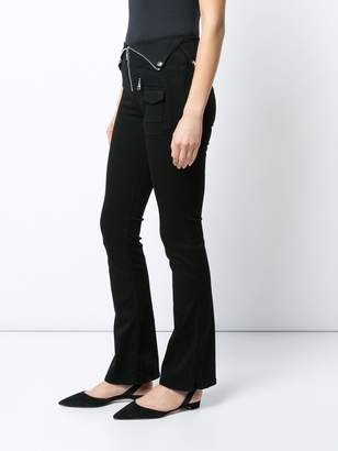 RtA zipped foldover waistband trousers