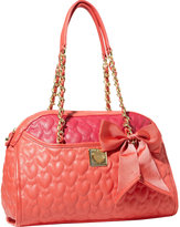 Thumbnail for your product : Betsey Johnson Be My Wonderful Dome Satchel