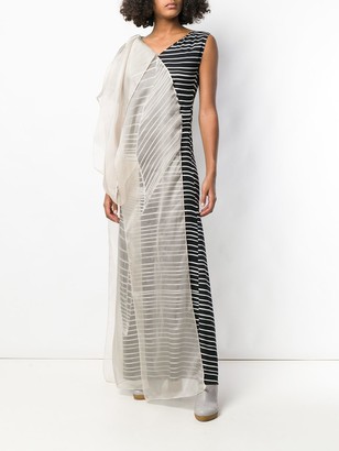 Chalayan Organza Stripe Dress