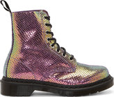 Thumbnail for your product : Dr. Martens Green & Pink Mirror Shift 8-Eye Pascal Boots