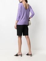 Thumbnail for your product : Snobby Sheep V-back silk-blend jumper