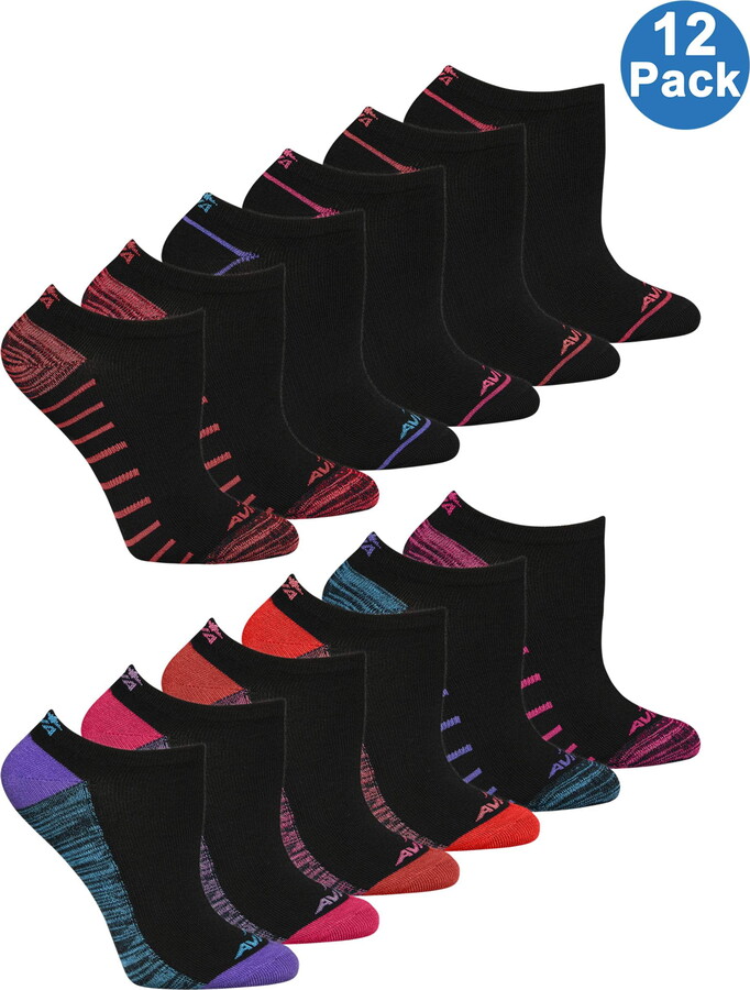 Ladies Color Pulse Sock, 12 Pack