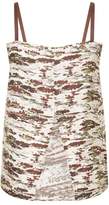 Thumbnail for your product : Victoria Beckham Split Back Abstract Print Camisole