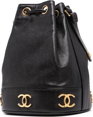 Chanel Pre Owned 1990s small Triple CC bucket bag - ShopStyle