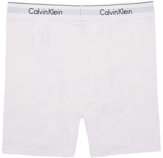Calvin Klein Underwear Two-Pack White Low-Rise Boxer Briefs